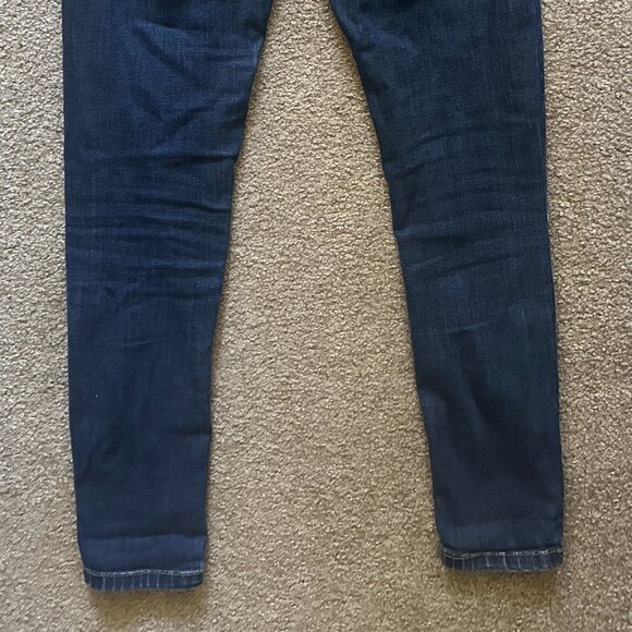 Kancan Distressed Skinny Mid Rise Stretch Blue Denim Jeans Womens Size 25 3 - Picture 8 of 8